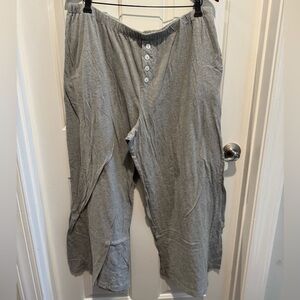 Anthropologie Heather Gray Lounge Pajama Pants Size XL